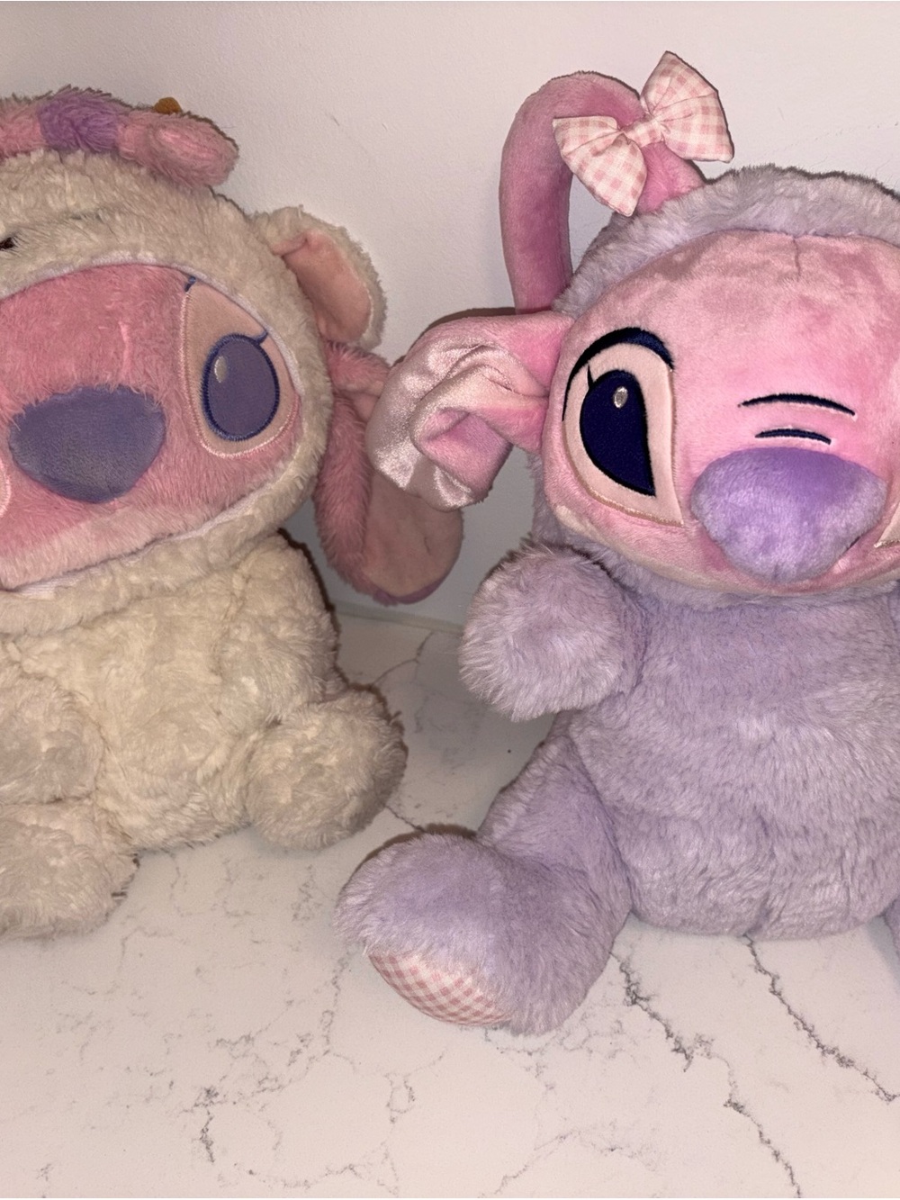 Disney Angel Plush & Stitch Lamb Pair of Plushy